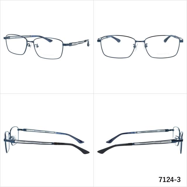 インテグレート メガネフレーム 伊達メガネ INTEGRATE IGF 7124 57 全3