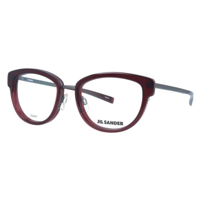 JIL SANDER メガネフレーム ウェリントン型 伊達メガネ ジル・サンダー 伊達 眼鏡 J2005-C 52 レディース ファッションメガネ ハイブランド_1