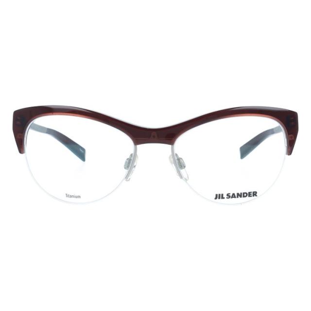 JIL SANDER メガネフレーム フォックス型 伊達メガネ ジル・サンダー 伊達 眼鏡 J2010-D 54 レディース ファッションメガネ ハイブランド_2