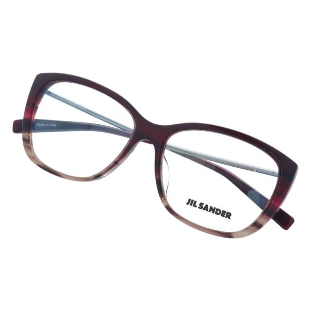 JIL SANDER メガネフレーム スクエア型 伊達メガネ ジル・サンダー 伊達 眼鏡 J4002-L 55 アジアンフィット レディース ファッションメガネ ハイブランド_9