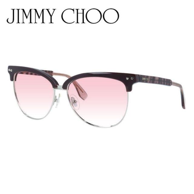 【選べる15色 ライトカラーレンズ】【国内正規品】ジミーチュウ JIMMY CHOO ライトカラー サングラス ARAYA S LYX/EU 57 バーガンディグリッターレッド ブロー型 薄い色 オシャレ ドライブ レジャー おしゃれ ギフト 男女兼用 UVカット 選べる15色 ライトカラーレンズ】【国内正規品】ジミーチュウ JIMMY