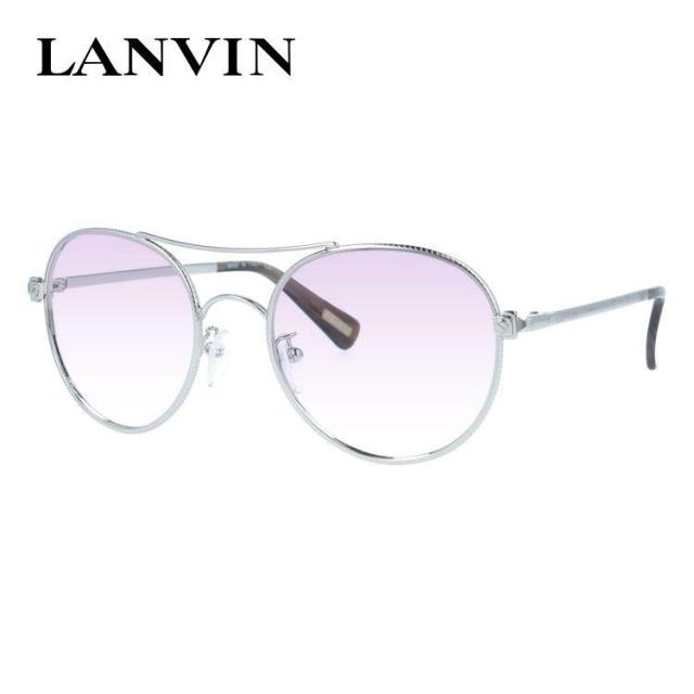 【選べる水晶体15色】【国内定まり品】ランバン パリス 黒眼鏡 LANVIN PARIS SLN067 0579 53大きさ ラウンド（ダブルブリッジ回路） メンズ レディース
