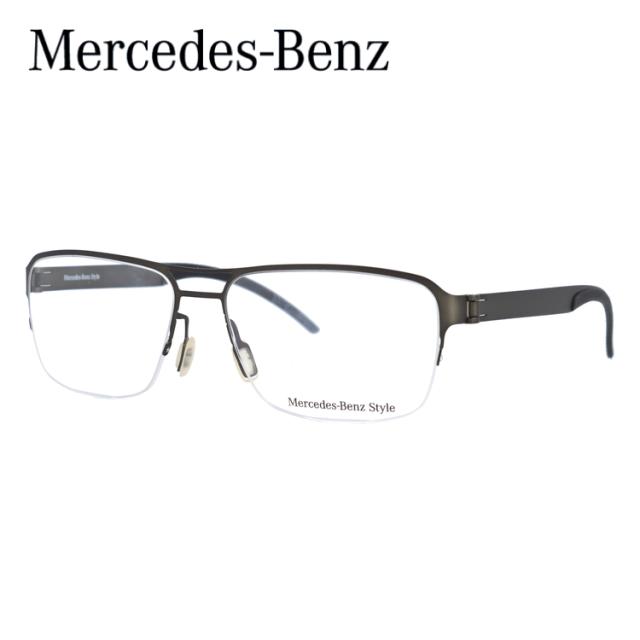 【国内正規品】メルセデスベンツ スタイル メガネフレーム Mercedes-Benz Style M2060-C 57 ウェリントン型 伊達 眼鏡 伊達メガネ メンズ ファッションメガネ