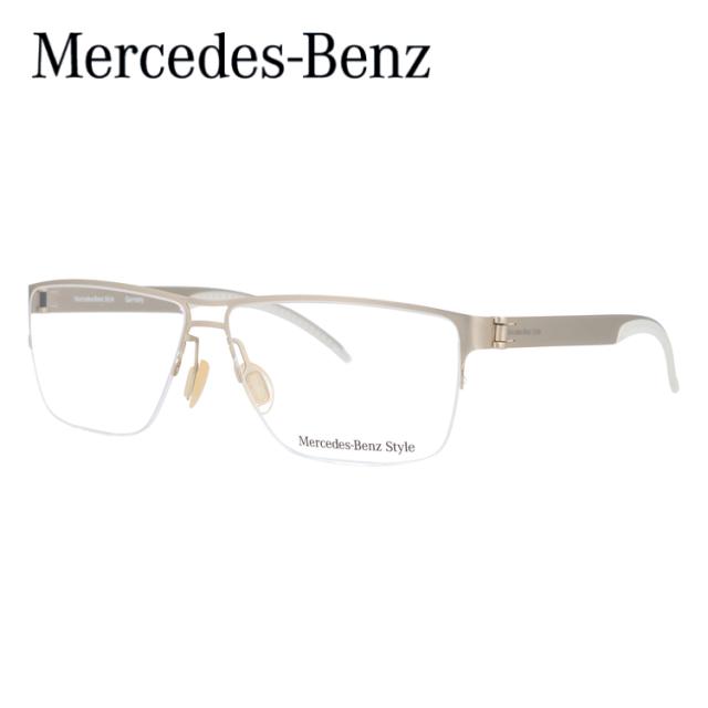 【国内正規品】メルセデスベンツ スタイル メガネフレーム Mercedes-Benz Style M6045-A 58 ティアドロップ型 伊達 眼鏡 伊達メガネ メンズ ファッションメガネ