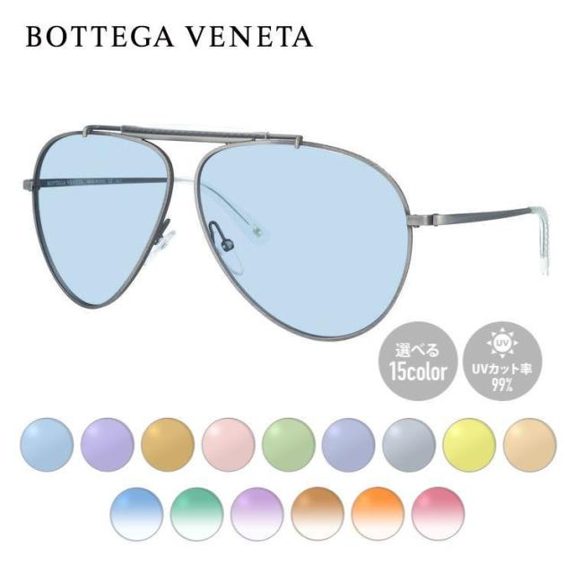 ボッテガヴェネタ BOTTEGA VENETA ライトカラー サングラス B.V. 159/S 62/9 GCX/IC BURNISHED ティアドロップ 薄い色 オシャレ ドライブ レジャー おしゃれ ギフト メンズ レディース UVカット 紫外線 UV対策
