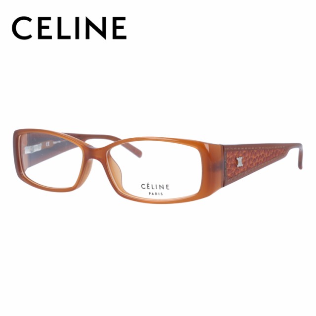 セリーヌ メガネフレーム アジアンフィット CELINE VC1643M 0T91 54サイズ スクエア レディース ブラゾン アイコン ロゴ レザー