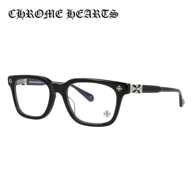 クロムハーツ メガネフレーム レギュラーフィット CHROME HEARTS COX UCKER BK 52サイズ ウェリントン メンズ レディース