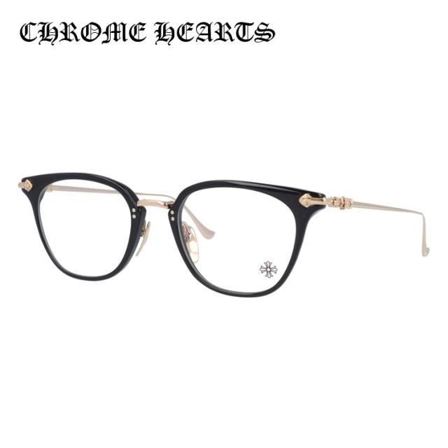 クロムハーツ メガネフレーム CHROME HEARTS SHAGASS BK-GP 51サイズ ウェリントン