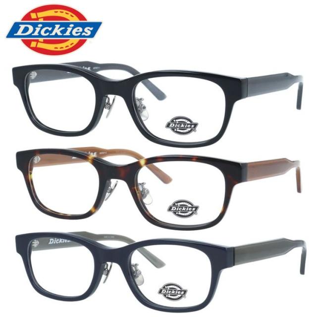 ディッキーズ メガネフレーム 伊達メガネ アジアンフィット 調整可能ノーズパッド Dickies DKF 5011 50 全3カラー スクエア ユニセックス メンズ レディース