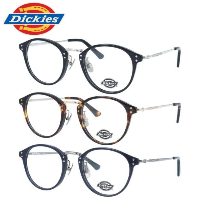 ディッキーズ メガネフレーム 伊達メガネ アジアンフィット 調整可能ノーズパッド Dickies DKF 5012 49 全3カラー ボストン ユニセックス メンズ レディース