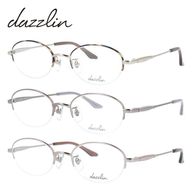 ダズリン メガネフレーム 伊達メガネ dazzlin DZF 1546 48 オーバル ユニセックス メンズ レディース