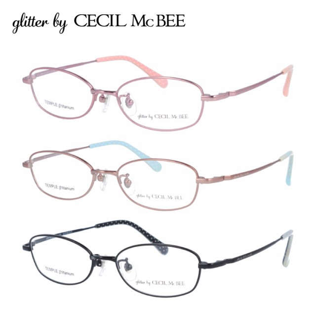 グリッターバイセシルマクビー メガネフレーム glitter by CECIL McBEE GCF 3510 全3カラー 50