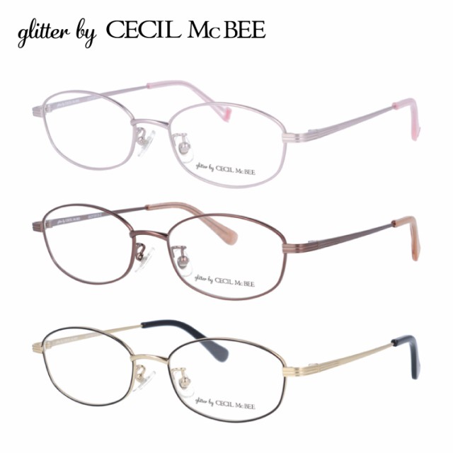 グリッターバイセシルマクビー メガネフレーム glitter by CECIL McBEE GCF 3512 全3カラー 49