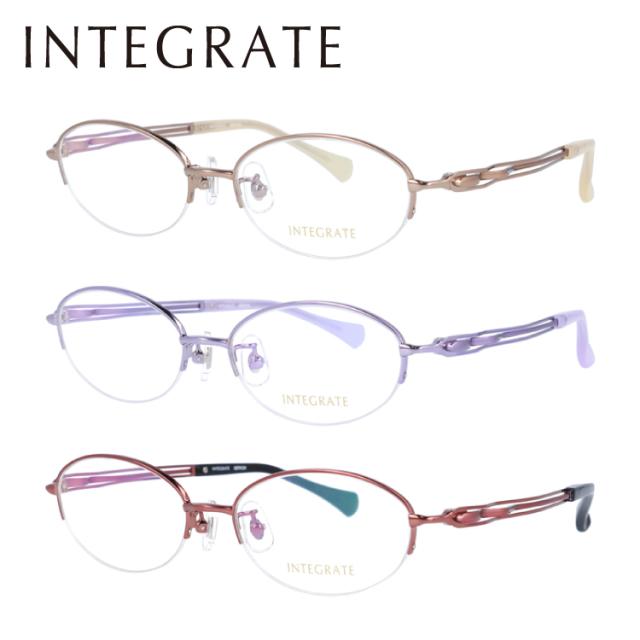 インテグレート メガネフレーム オーバル型 伊達メガネ INTEGRATE IGF8124 全3カラー 50サイズ ユニセックス メンズ レディース