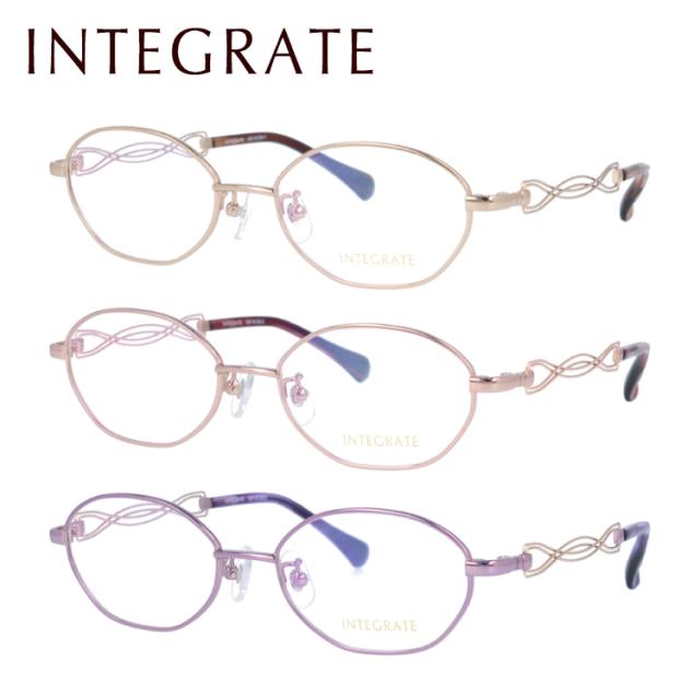 メガネ 眼鏡 度付き 度なし おしゃれ INTEGRATE インテグレート IGF 8129 全3色 49サイズ オーバル型 レディース 女性 UVカット 紫外線 ブランド サングラス 伊達 ダテ