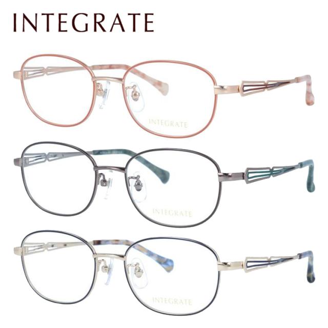 インテグレート メガネフレーム 伊達メガネ INTEGRATE IGF 8140 49サイズ オーバル レディース