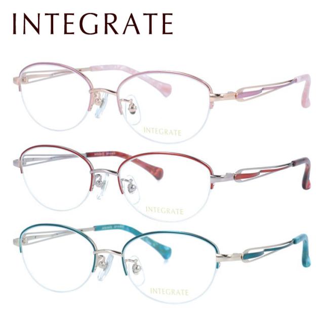 インテグレート メガネフレーム 伊達メガネ INTEGRATE IGF 8144 49 オーバル アジアンフィット 調整可能ノーズパッド（クリングス） レディース