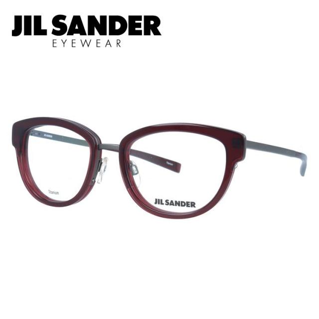 JIL SANDER メガネフレーム ウェリントン型 伊達メガネ ジル・サンダー 伊達 眼鏡 J2005-C 52 レディース ファッションメガネ ハイブランド