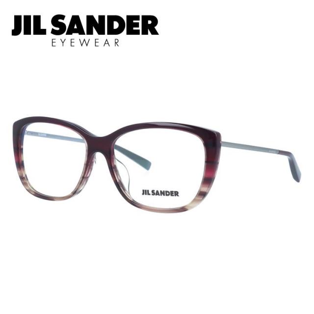 JIL SANDER メガネフレーム スクエア型 伊達メガネ ジル・サンダー 伊達 眼鏡 J4002-L 55 アジアンフィット レディース ファッションメガネ ハイブランド