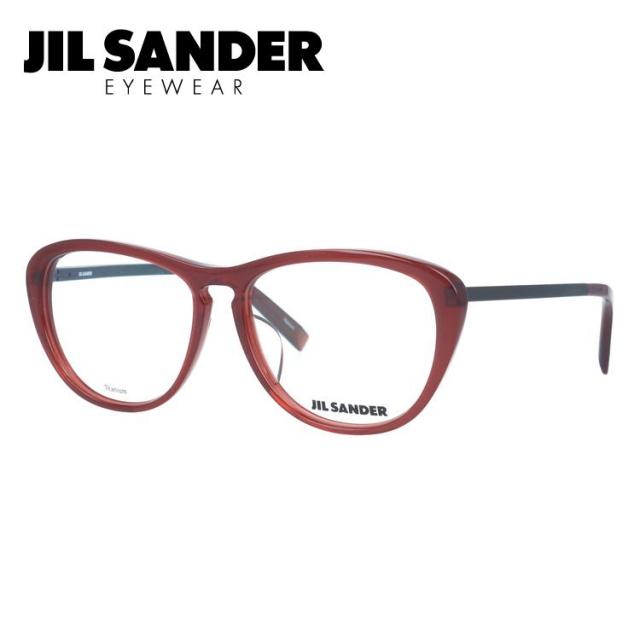 JIL SANDER メガネフレーム ウェリントン型 伊達メガネ ジル・サンダー 伊達 眼鏡 J4013-B 53 レギュラーフィット レディース ファッションメガネ ハイブランド
