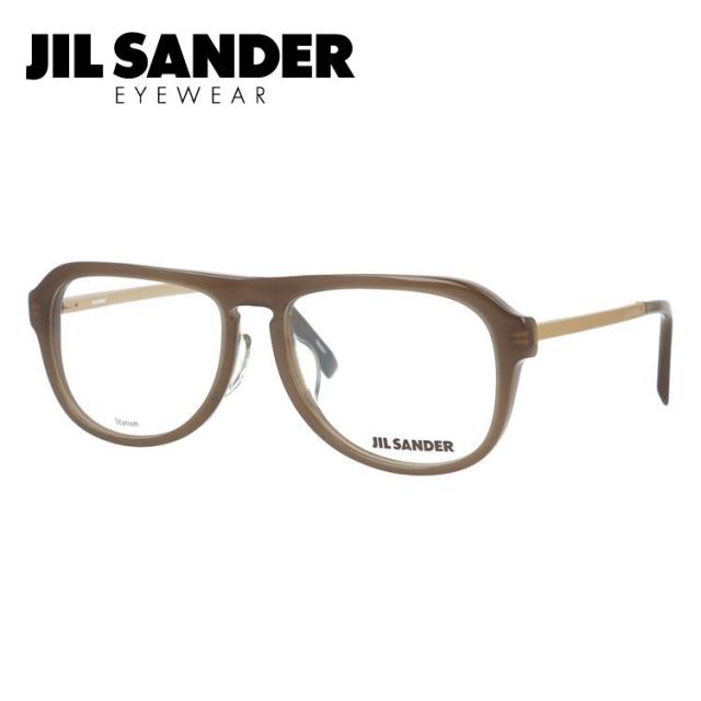 JIL SANDER メガネフレーム ティアドロップ型 伊達メガネ ジル・サンダー 伊達 眼鏡 J4014-B 55 レギュラーフィット メンズ レディース ハイブランド