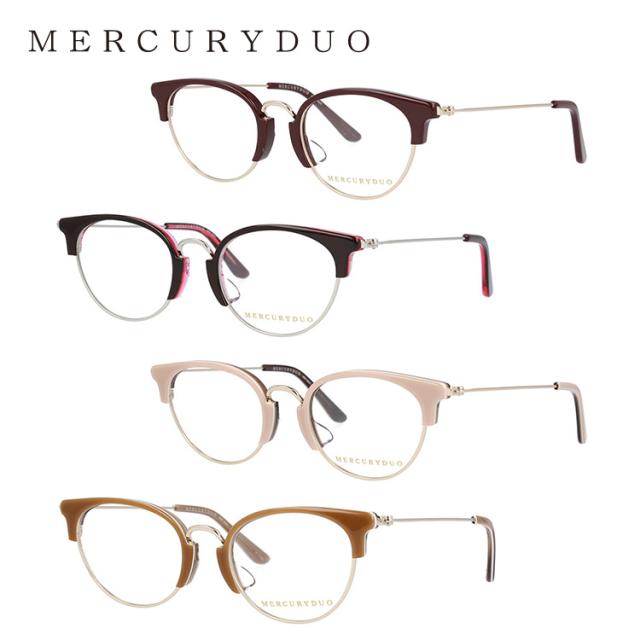 マーキュリーデュオ メガネフレーム MERCURYDUO MDF8041 全4カラー 48サイズ フォックス型 伊達メガネ アジアンフィット ユニセックス メンズ レディース