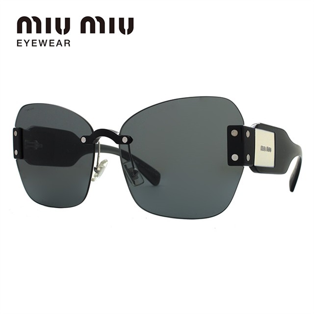 ミュウミュウ サングラス miu miu MU08SS 1AB9K1 63サイズ バタフライ