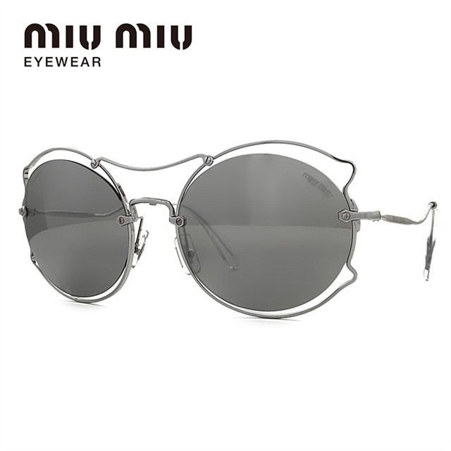 ミュウミュウ サングラス ミラーレンズ miu miu MU50SS 1BC2B0 57 ...