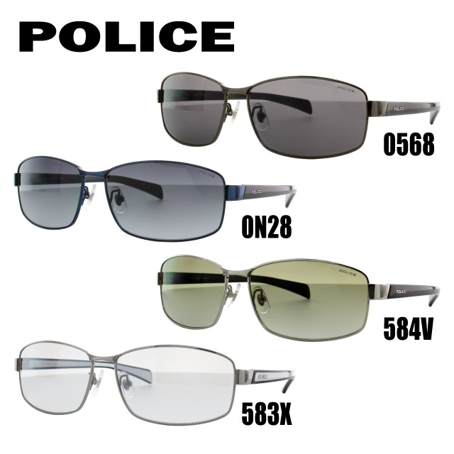 ポリス サングラス スクエア型 POLICE SPL271J 568/0N28/584V/583X 61 アジアンフィット メンズ アウトドア ドライブ UVカット 紫外線 プレゼント