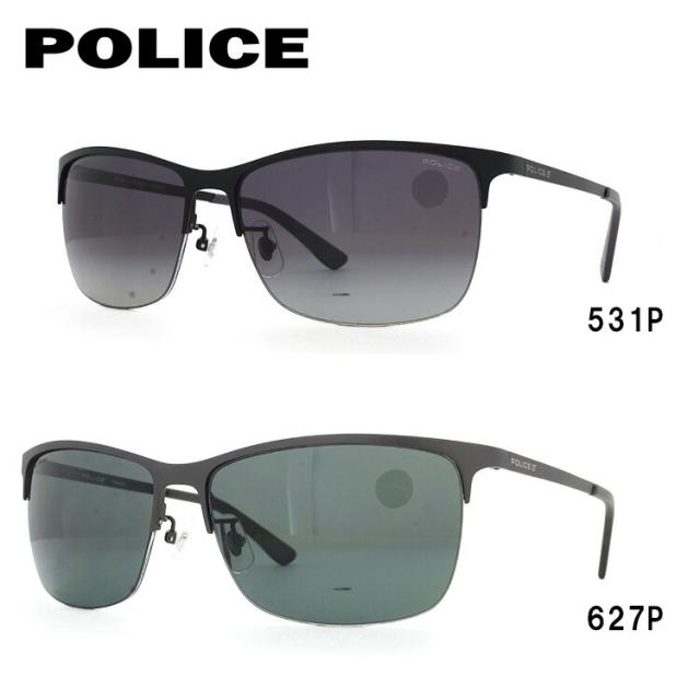 【訳あり】ポリス サングラス ブラックバード 偏光サングラス アジアンフィット POLICE BLACKBIRD SPL746J 59サイズ スクエア型 ユニセックス メンズ レディース