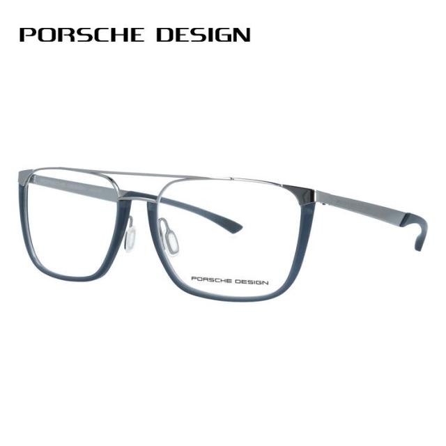ポルシェデザイン メガネフレーム 伊達メガネ PORSCHE DESIGN P8388 C 57 ウェリントン ダブルブリッジ ユニセックス メンズ レディース 国内正規品