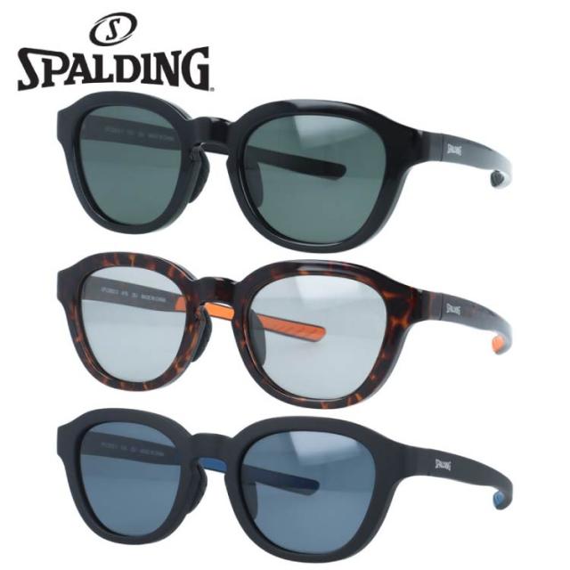 スポルディング サングラス 偏光 アジアンフィット（調整可能ノーズパッド） SPALDING SPLD 802 51 全3色 ウェリントン型 バネ丁番 男女兼用 メンズ レディース