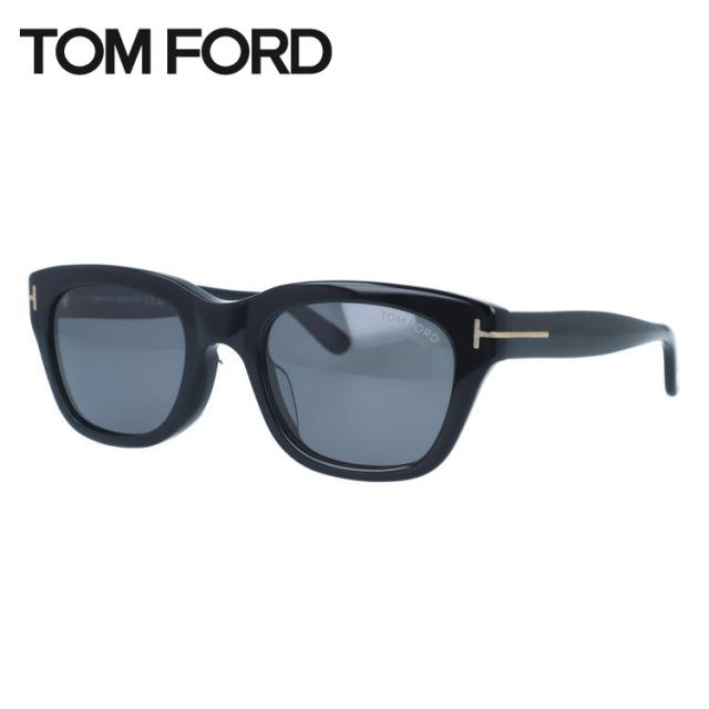 トムフォード サングラス スノードン エコ 偏光サングラス アジアンフィット TOM FORD SNOWDON ECO FT0237-F 01D 51 ウェリントン 黒縁 メンズ レディース