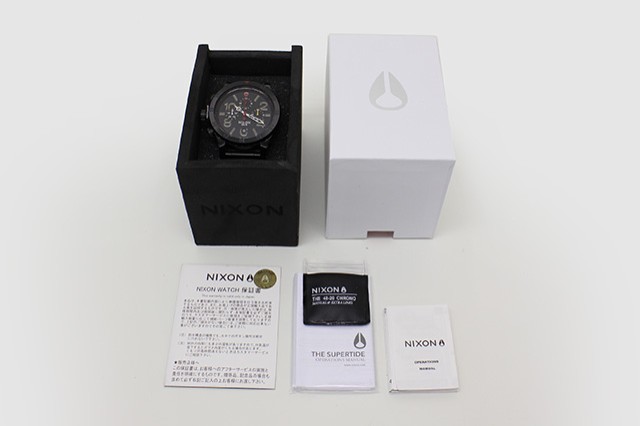 ニクソン 腕時計 NIXON ウォッチ NA4861320-00 NIXON 48-20 クロノ CHRONO ALL BLACK/MULTI メンズ レディース