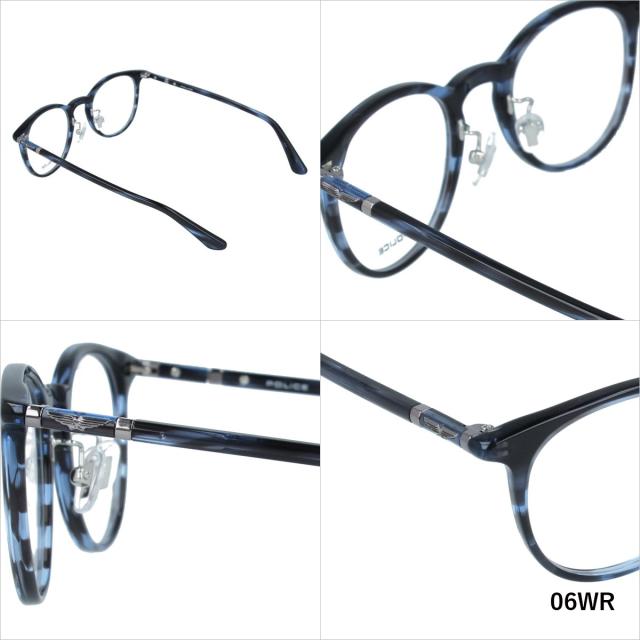 ポリス POLICE vplf53j 2color 伊達 度付き メンズ レディース 紳士 老眼鏡 遠近両用 丸 めがね メガネ 眼鏡 新品 送料無料 47□22 po3 POLICE ポリス メガネ VPLF53J col.0700⁄0722 47mm ボストン イーグル