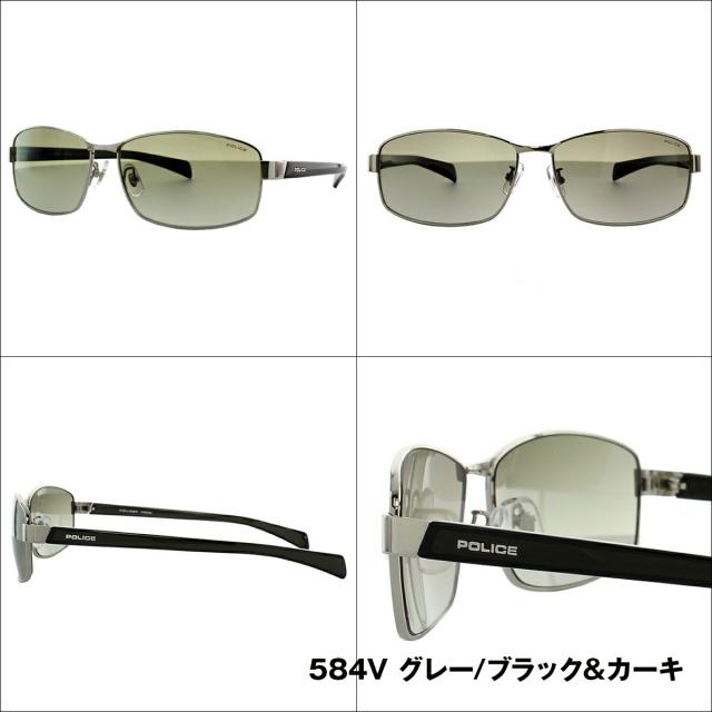 ポリス サングラス スクエア型 POLICE SPL271J 568/0N28/584V/583X 61 アジアンフィット メンズ アウトドア ドライブ UVカット 紫外線 プレゼント_3