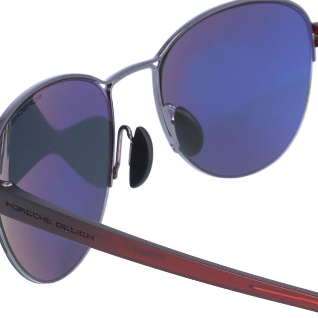 国内正規品】ポルシェデザイン サングラス ボストン型 ミラーレンズ