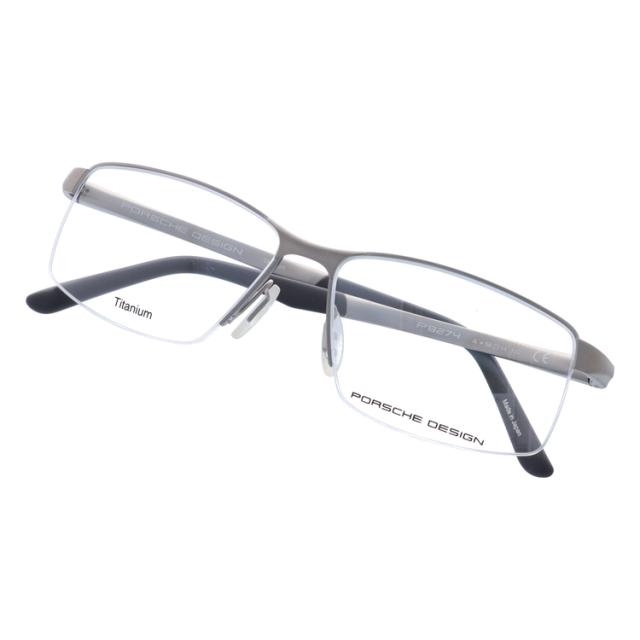 国内正規品】ポルシェデザイン メガネフレーム スクエア型 伊達メガネ