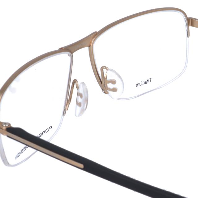 国内正規品】ポルシェデザイン メガネフレーム スクエア型 伊達メガネ