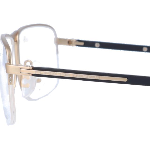 国内正規品】ポルシェデザイン メガネフレーム スクエア型 伊達メガネ