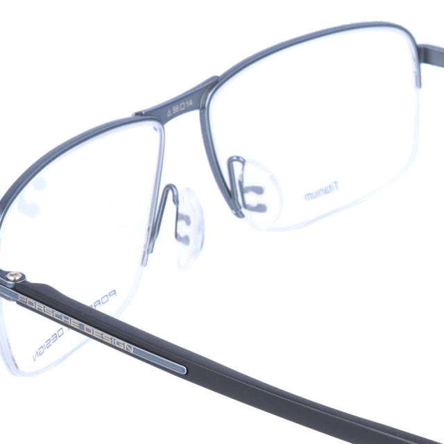 国内正規品】ポルシェデザイン メガネフレーム スクエア型 伊達メガネ