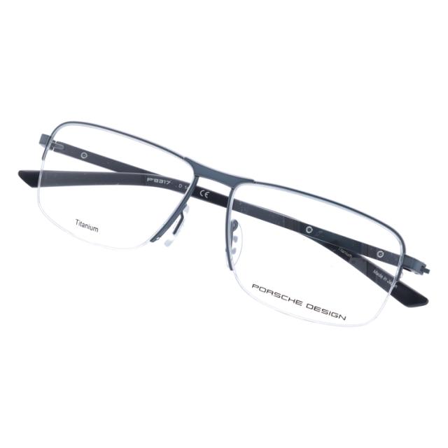 国内正規品】ポルシェデザイン メガネフレーム スクエア型 伊達メガネ