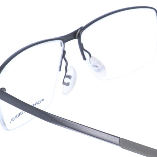 国内正規品】ポルシェデザイン メガネフレーム スクエア型 伊達メガネ