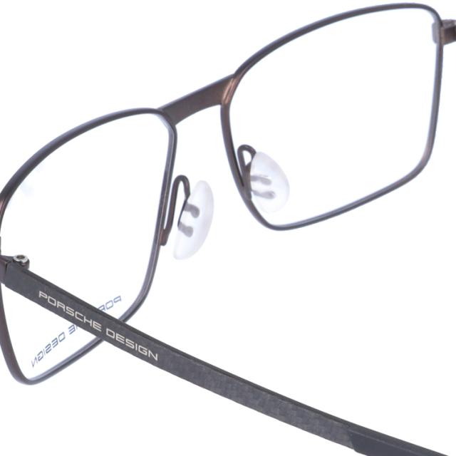 国内正規品】ポルシェデザイン メガネフレーム スクエア型 伊達メガネ