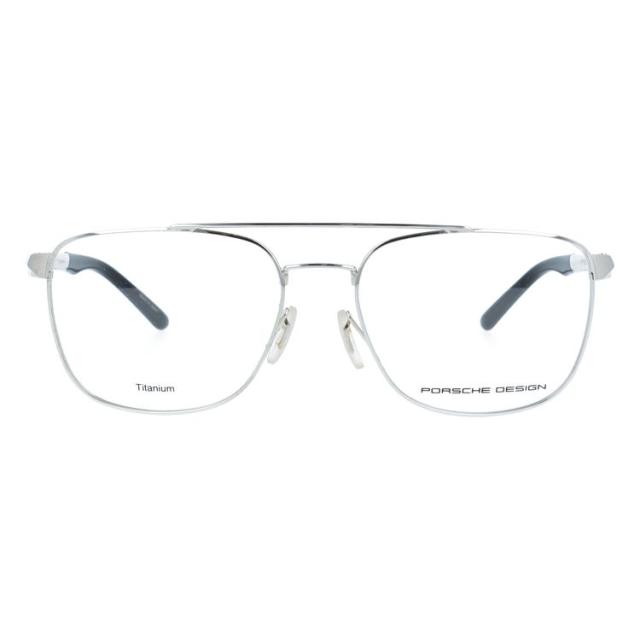 ポルシェデザイン メガネフレーム 伊達メガネ PORSCHE DESIGN P8370 B 56 スクエア ダブルブリッジ ユニセックス メンズ レディース 国内正規品_2