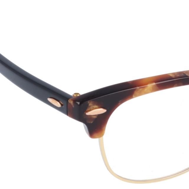 【海外正規品】レイバン メガネフレーム 伊達メガネ Ray-Ban 眼鏡 RX5154 5494 49 （RB5154） CLUBMASTER クラブマスター トータス/ゴールド/ブラック メンズ レディース_8