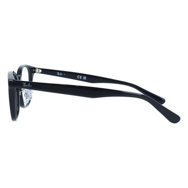 レイバン メガネフレーム 伊達 アジアンフィット/フルフィット/調整可能ノーズパッド/クリングス Ray-Ban RX5386D 2000 51 ウェリントン 男女兼用 国内正規品