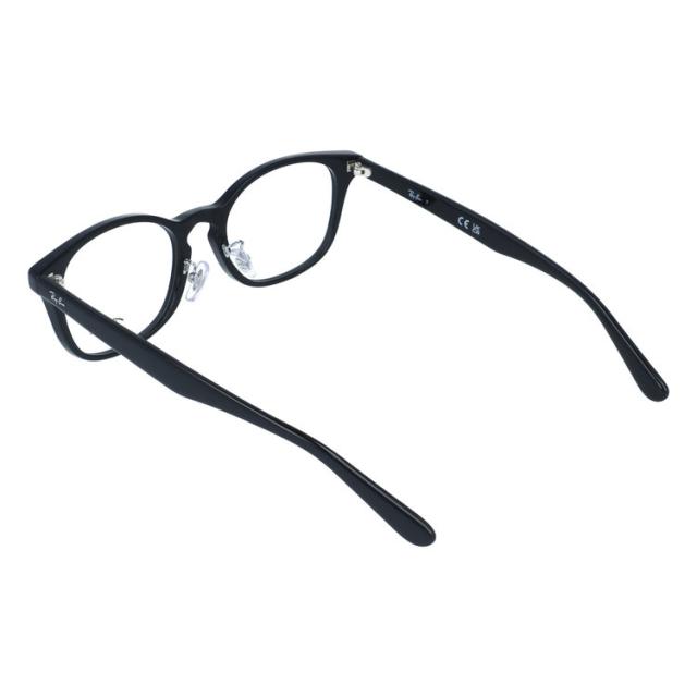 レイバン メガネフレーム 伊達 アジアンフィット/フルフィット/調整可能ノーズパッド/クリングス Ray-Ban RX5386D 2000 51 ウェリントン 男女兼用 国内正規品