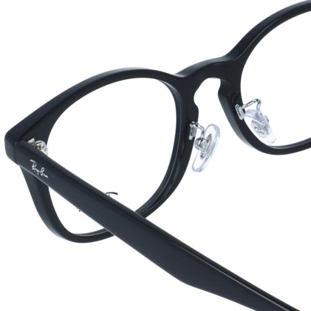 レイバン メガネフレーム 伊達 アジアンフィット/フルフィット/調整可能ノーズパッド/クリングス Ray-Ban RX5386D 2000 51 ウェリントン 男女兼用 国内正規品