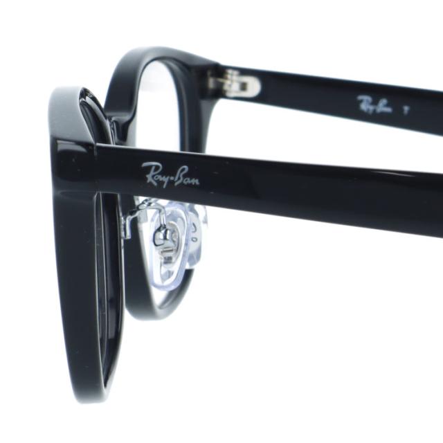 レイバン メガネフレーム 伊達 アジアンフィット/フルフィット/調整可能ノーズパッド/クリングス Ray-Ban RX5386D 2000 51 ウェリントン 男女兼用 国内正規品